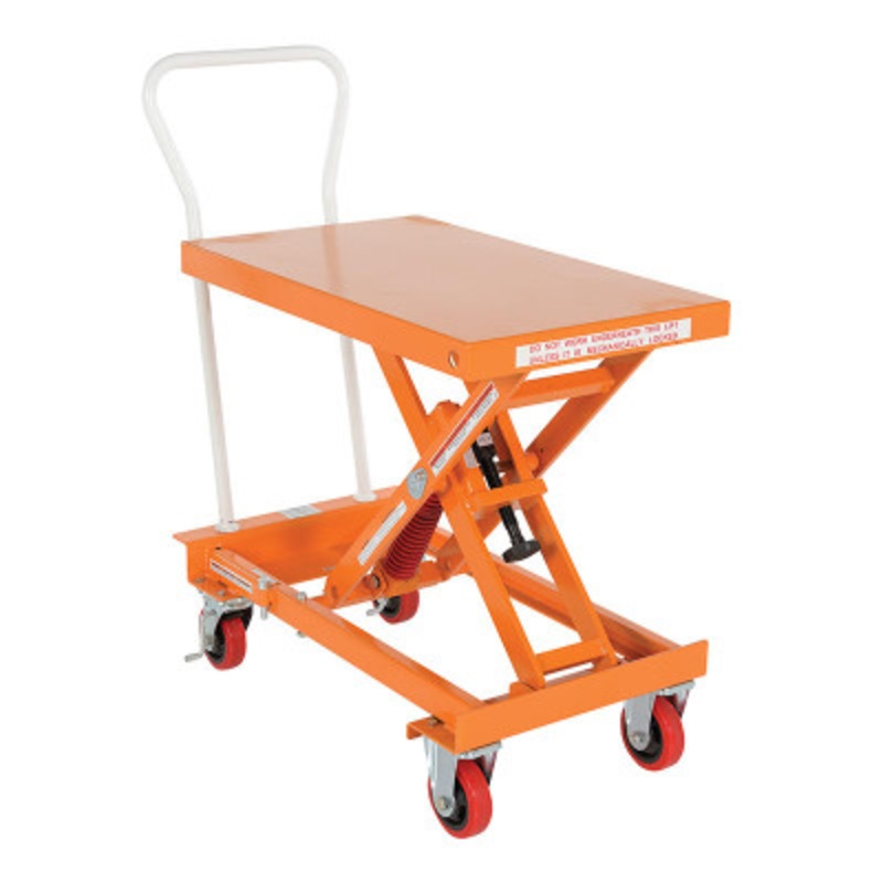 Steel Auto Hite Cart, 40 x 19-3/4 x 30-1/2in, 400 lb., Orange