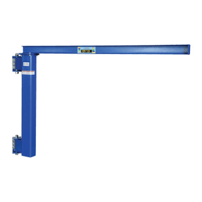 Steel Low, Clearance Tie Rod Jib, 80in I-Beam, 300 lb., Blue