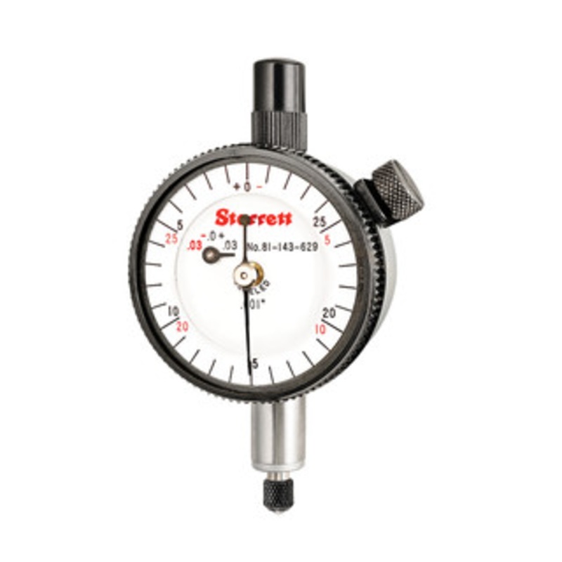 Starrett 81 Series Dial Indicator with Double Row Figure, EDP 66666 – 81-143-629J