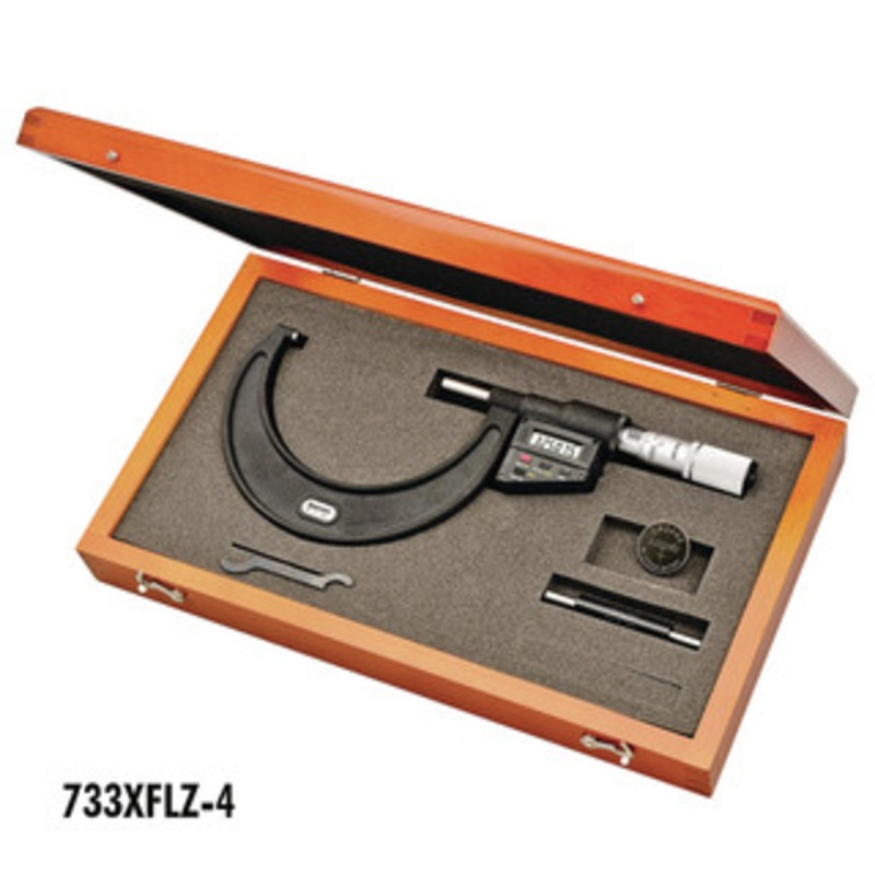 Starrett Electronic Micrometer, Friction Thimble, w/Data Output, EDP 64243, 3-4 – 733XFLZ-4