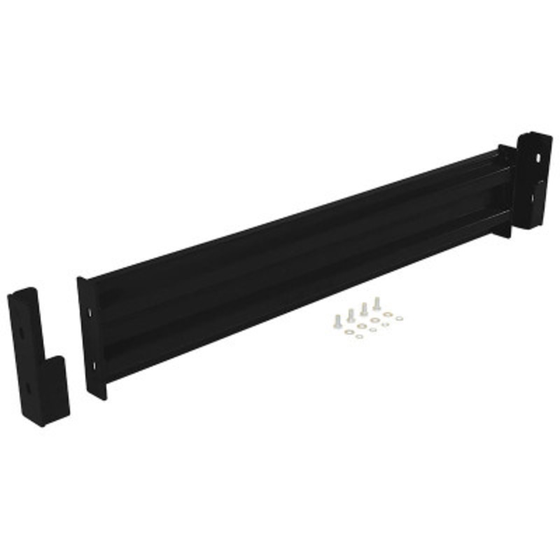 Steel 2 Ribbed Dropin Style Guard Rail, 54in Length, Black