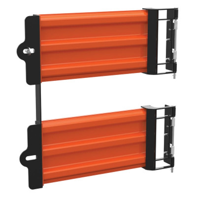 Steel Guard Rail, Spring Gate 29.875in Length, Orange