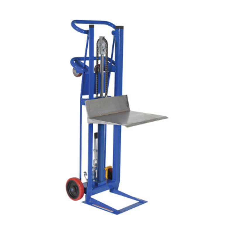 Steel Hydra Lift Cart, 20in x 16-3/16in, 750 lb., Blue