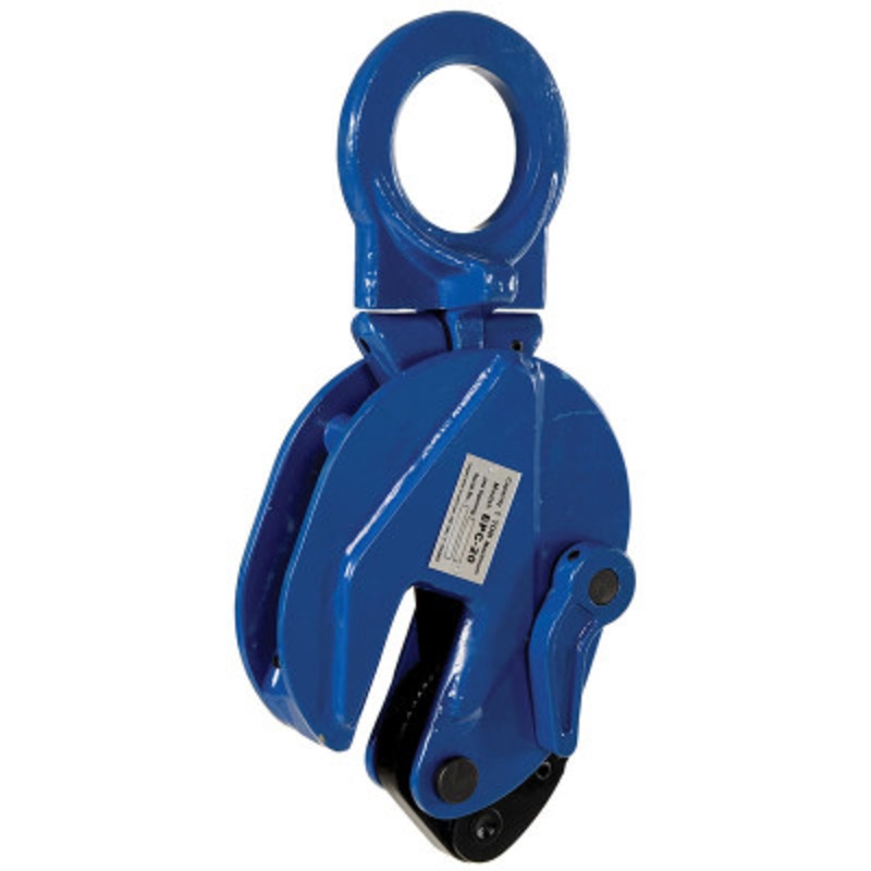Steel Vertical Plate Clamp, 2,000 lb., Blue