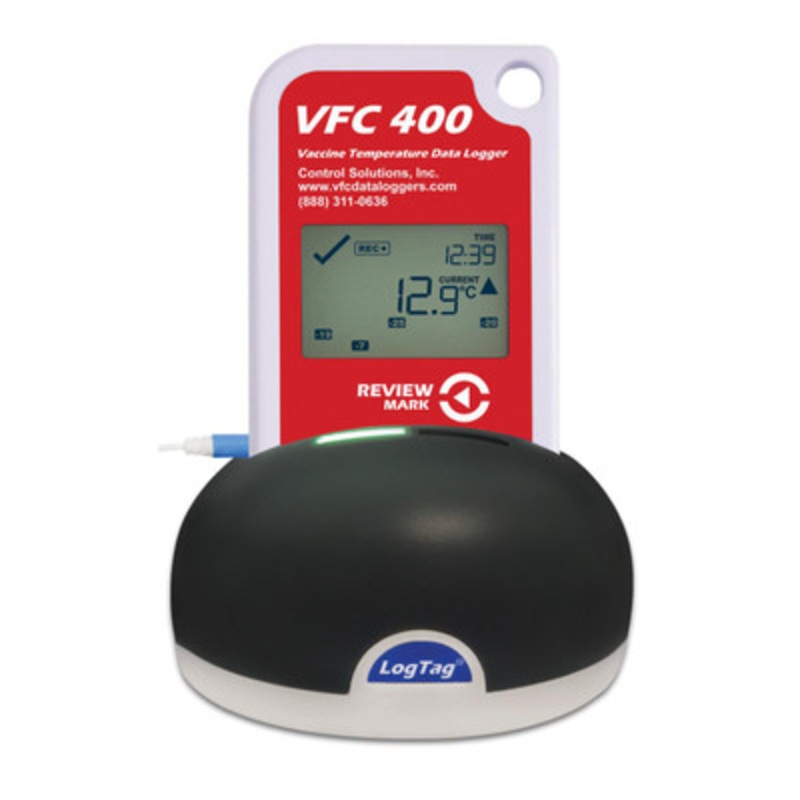 VFC400 Vaccine Monitoring Data Logger Kit, Docking Station, NIST