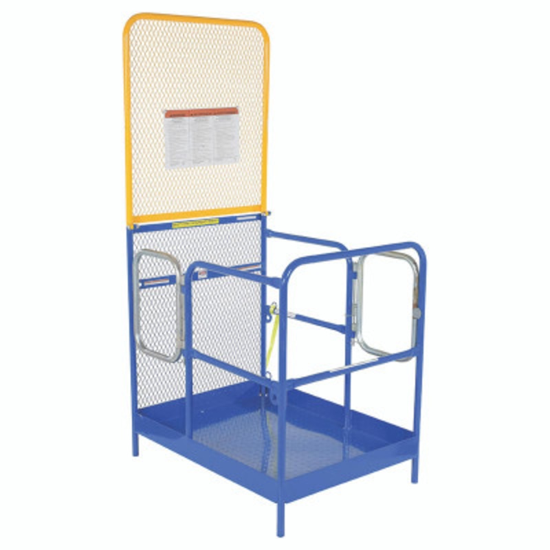Work Platform With 2 Door and 84in Back, 36 x 48in, Blue