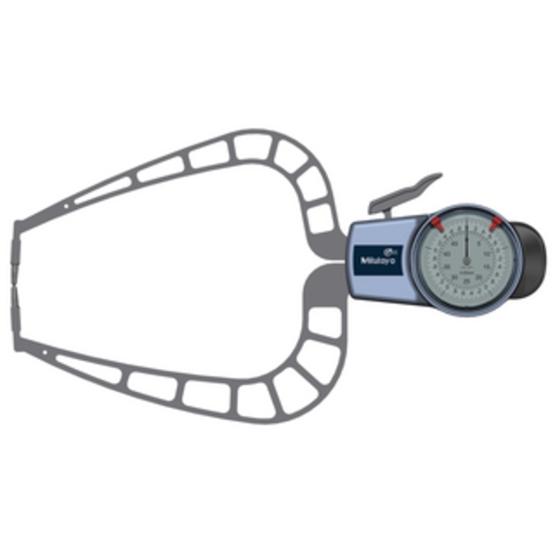 Mitutoyo External Dial Caliper Gage, 0-50mm – 209-911