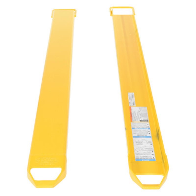 Steel Fork Extensions, 6in x 84in, 4,000 lb., Yellow