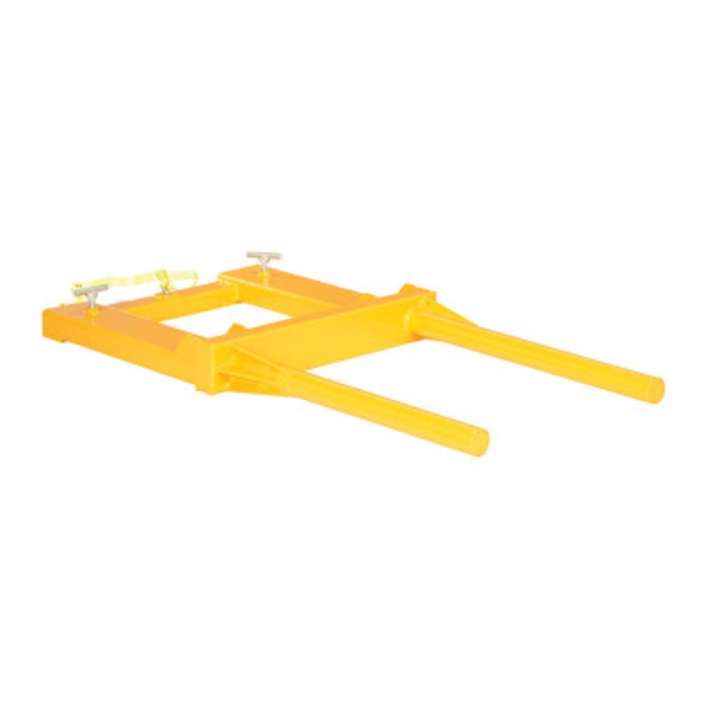 Steel Horizontal Drum Positioned, 650 lb., Yellow