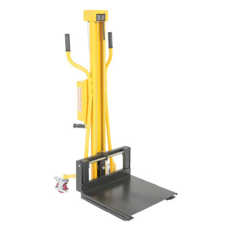 Steel Portable Hand Winch, Lifter 330 lb., Yellow / Black