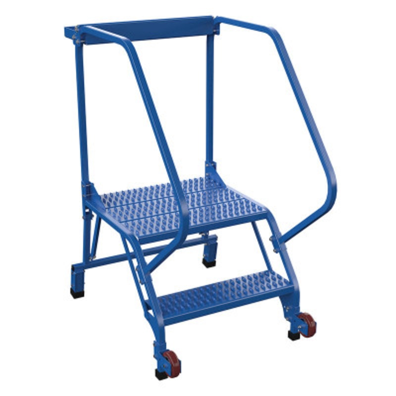 Tip-N-Roll Ladder, 50 Degree, 2 Straddle Grip Strut, 24in Width