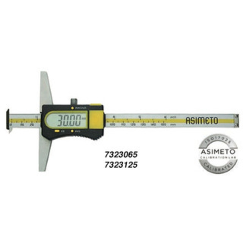 Asimeto Digital Depth Caliper with Double Hook 0-6 Range – 7323065