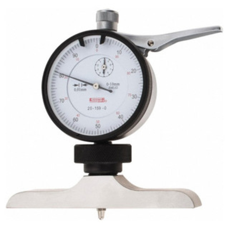 SPI Dial Depth Gage, 0-100mm Range, 101mm Base – 20-159-0