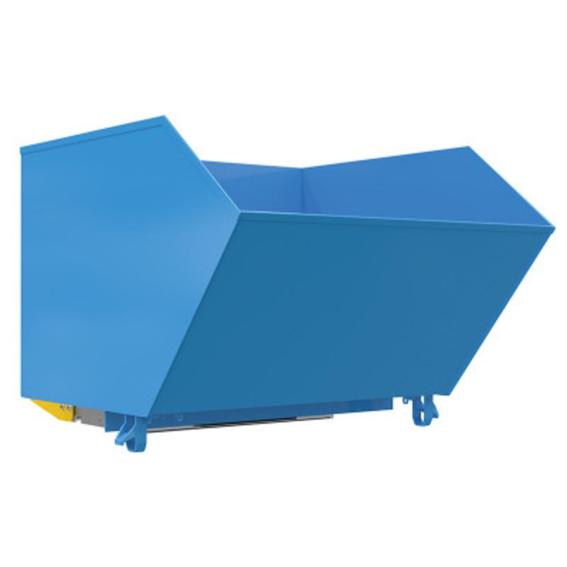 Steel Bump and Dump Hopper, 1-1/2 Cu Yd, 4,000 lb., Sky Blue