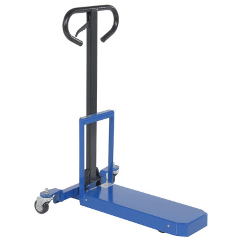 Steel Single Fork Pallet Master, 400 lb., Blue