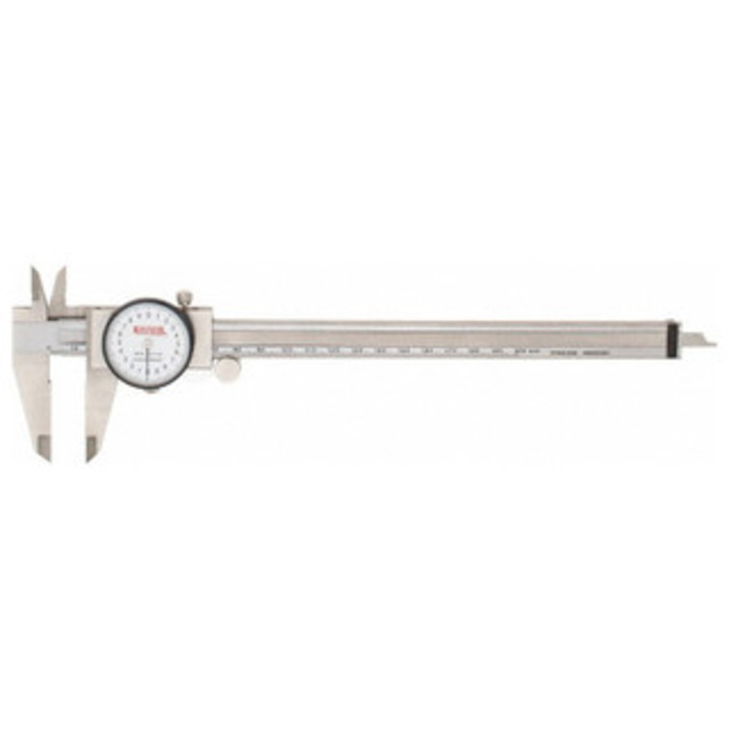 SPI Dial Caliper 0-200mm, White Dial Face – 17-980-4