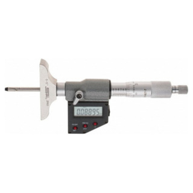 SPI IP65 Electronic Depth Micrometer, 0-12 Range, 2-1/2 Base Length – 17-827-7