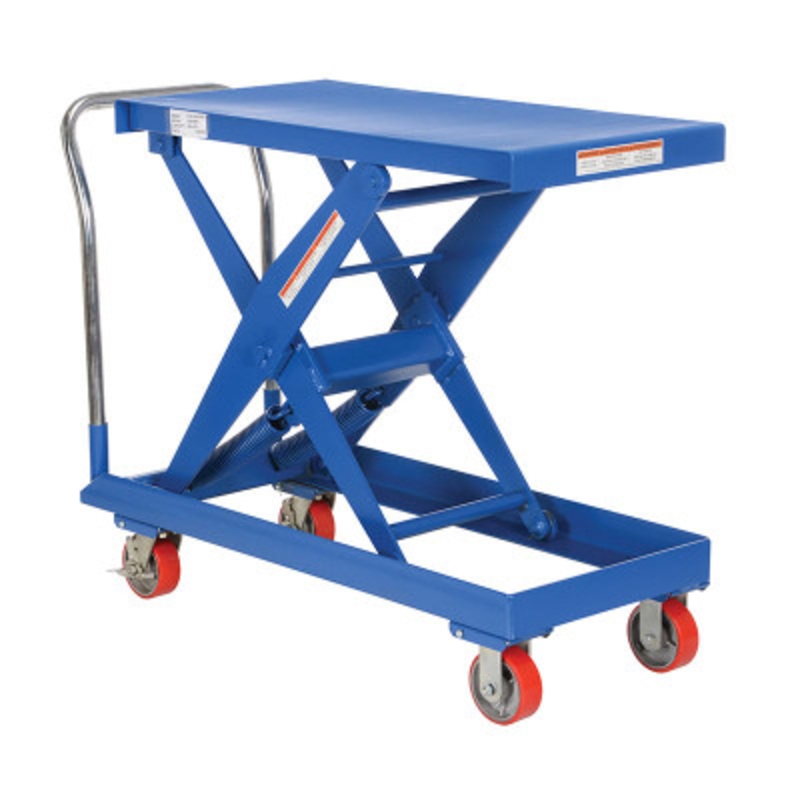 Steel Auto Hite Cart, 49-1/8 x 20-3/8 x 37-11/16in, 500 lb., Blue