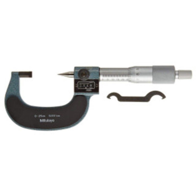 Mitutoyo Crimp Height Type Mechanical Counter Micrometer, 0-25mm – 142-403