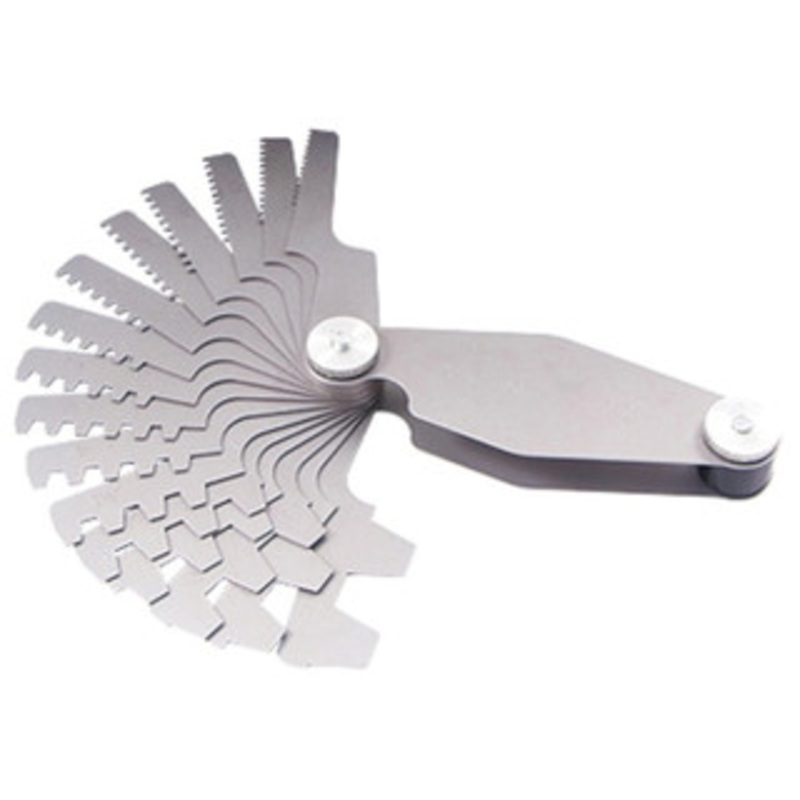 Precise 29 Degree Acme Screw Thread Pitch Gage with 15 Blades – 4901-0033