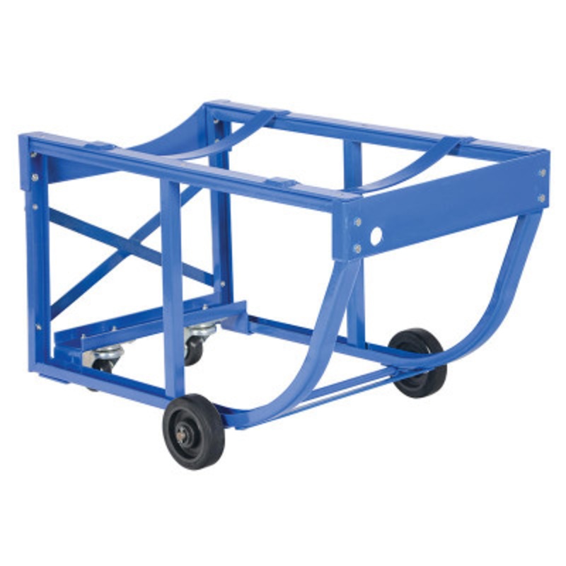 Rotating Drum Cart, Polyolefin Wheels, 31-3/4 x 19 x 21-1/2in
