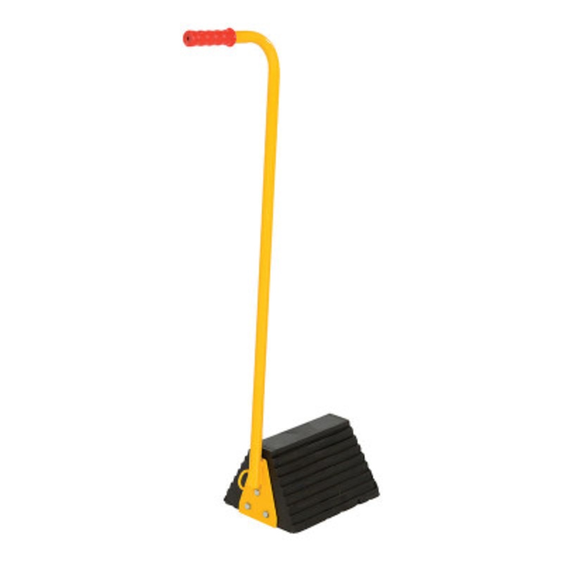 Rubber Wheel Chock-Handle 7.6X12X38.5