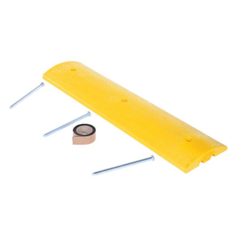 Speed Bump Asphalt Hardware 48in x 12in x 2-1/4in, Yellow