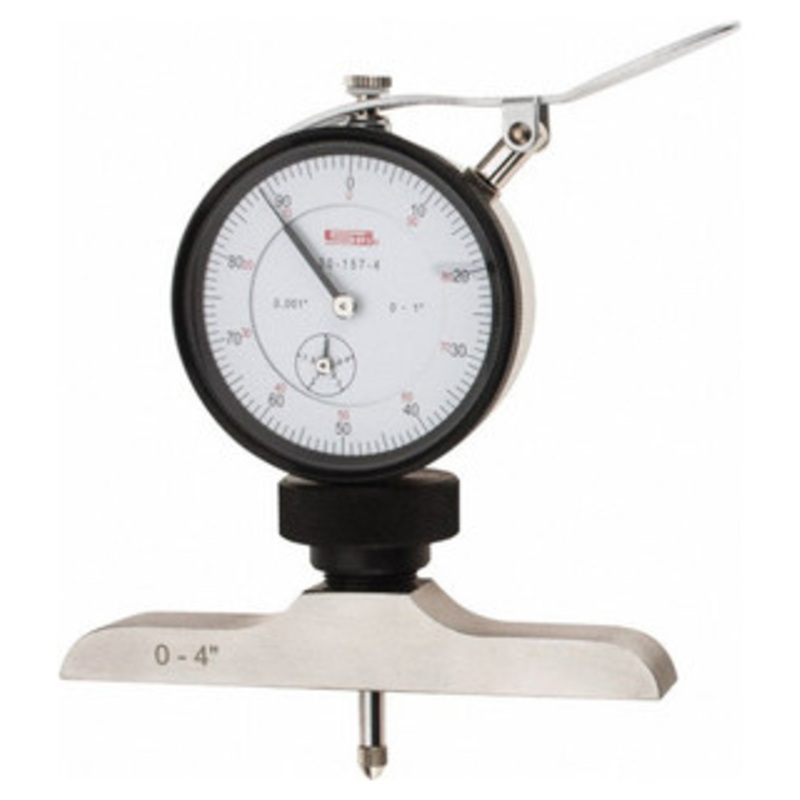 SPI Dial Depth Gage, 0-4 Range, 4 Base – 20-157-4