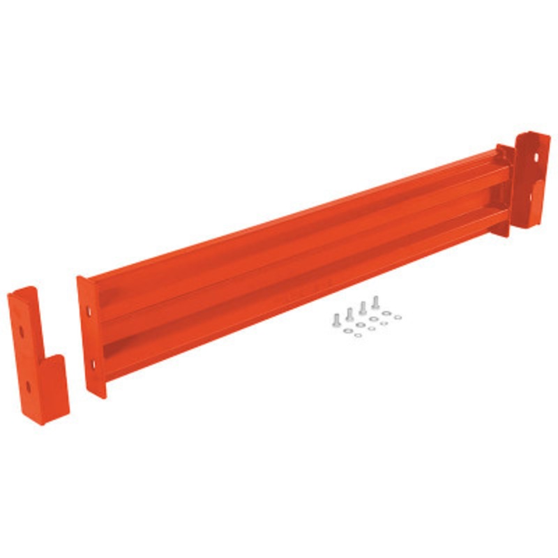 Steel 2 Ribbed Dropin Style Guard Rail, 54in Length, Orange