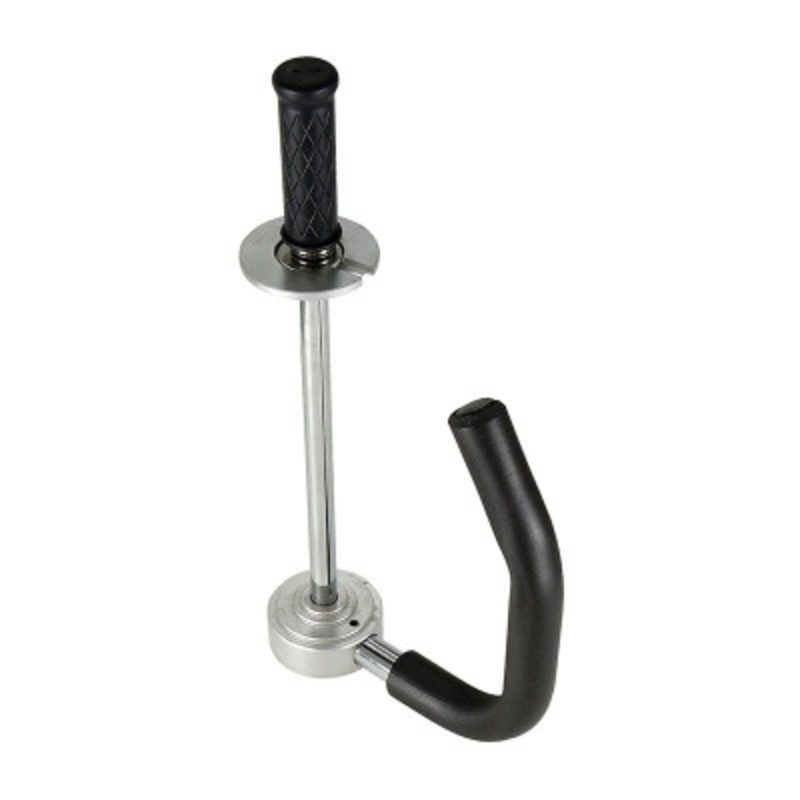 Steel Ergonomic Hand Held Stretch Wrapper, Black