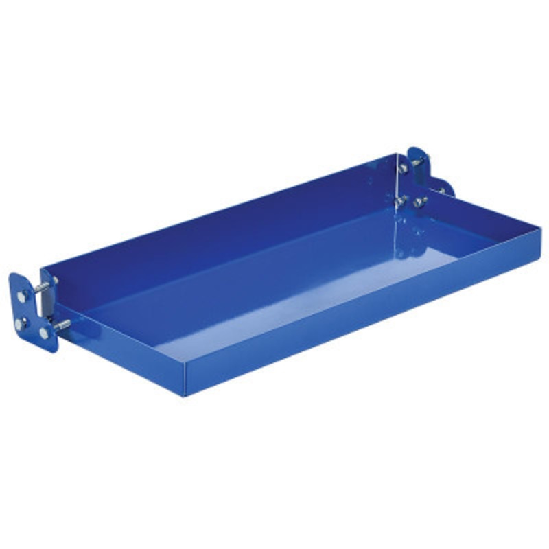 Steel Ladder Tool Tray, 23-9/16in Width, Blue