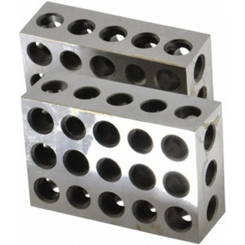 Suburban 1-2-3 Blocks, Matched Pair, Setup Blocks, 0.0001 Squareness, Hardened Steel, +0.0001 to +0.0003 Overall Tolerance B123H23M – 30-747-0