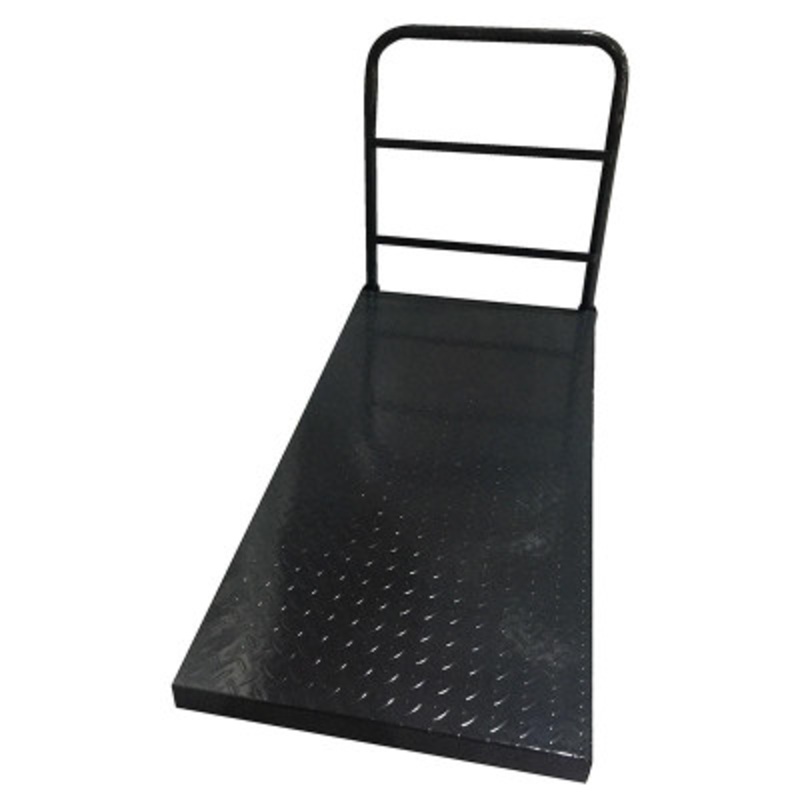 Tread Plate Platform Truck, 24in x 48in, 2000 lb., Black