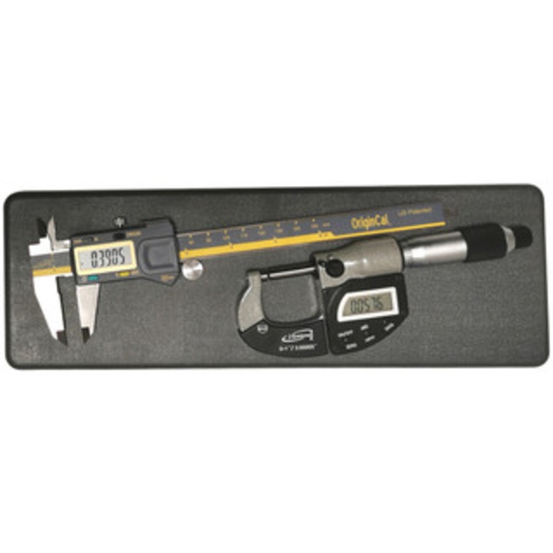 iGaging Electronic Digital Caliper 0-6/0-150mm & Precision Electronic Digital Micrometer Set – IGA-451