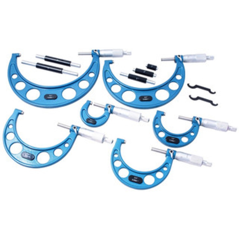 Precise Micrometer Set, 6 Piece C-Type, 0-6 – 4200-0166