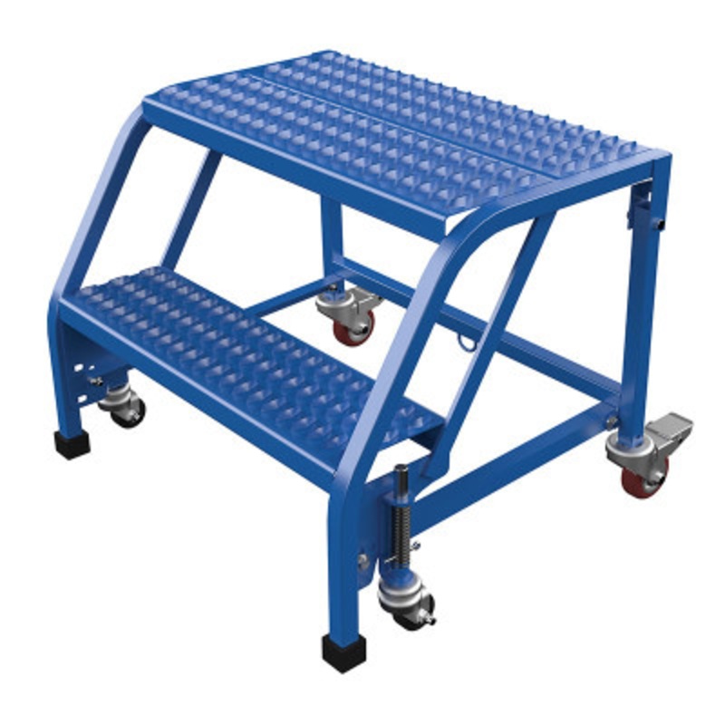 Standard Slope Ladder, 58 Degree, 2 Grip, No Step, 350 lb., Blue