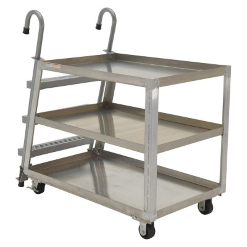 Stock Picker with Ladder 52 x 27-7/8 x 50-3/16in, 1000 lb.,
