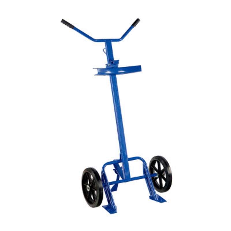 Barrel/Drum Truck, Rubber On Wheels, 20-1/4 x 29 x 60in, 800lb