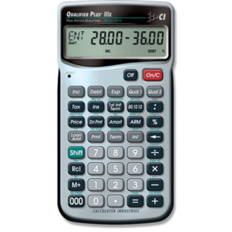 Calculated Industries Qualifier Plus IIIx Real Estate Finance Calculator – 3415
