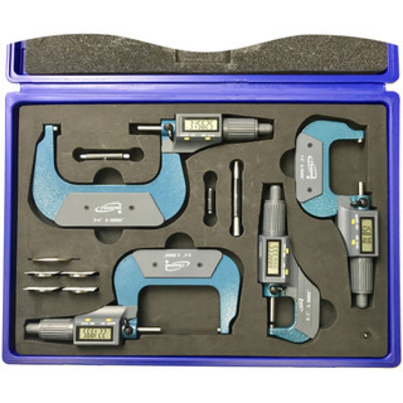 iGaging 4 Piece IP40 Digital Micrometer Set 0-4 – 35-040-214