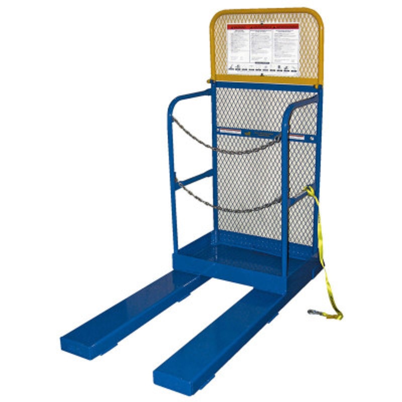 Stock Picker Work Platform, 60in Height, 4,000 lb, Blue/Yellow