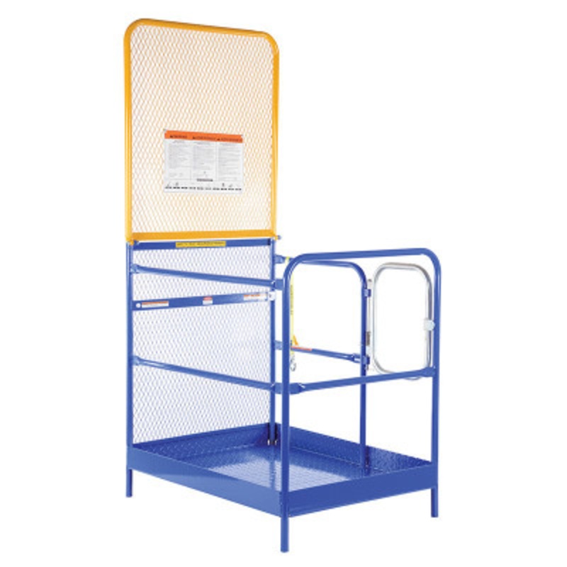 Work Platform With 84in Expanded Back, 36 x 48in, 1,000 lb., Blue
