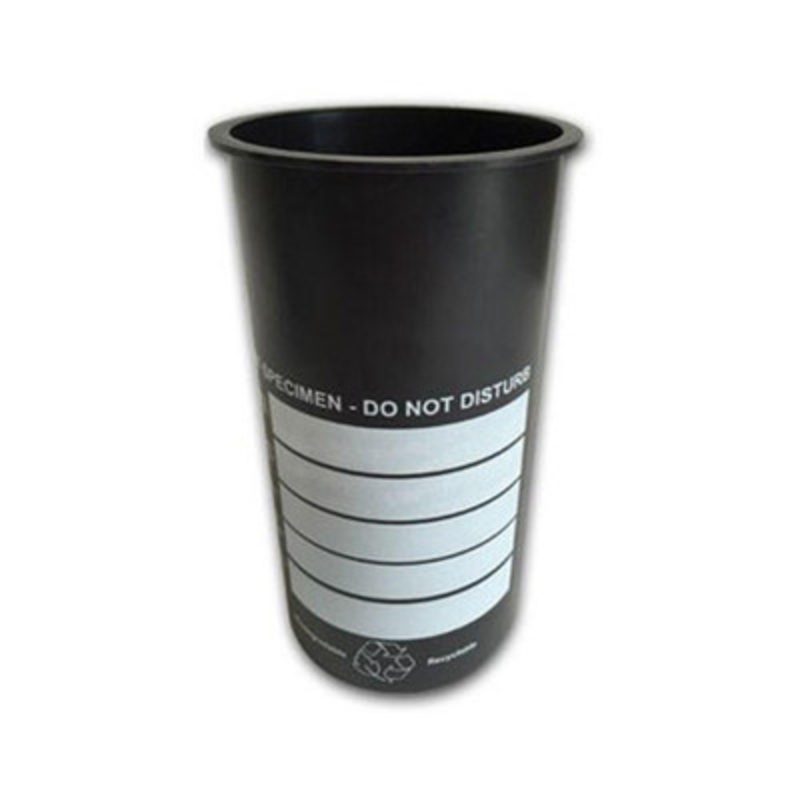 4×8 Large Rim Concrete Cylinder Molds: Black, Label, No Lid (36/Cs)