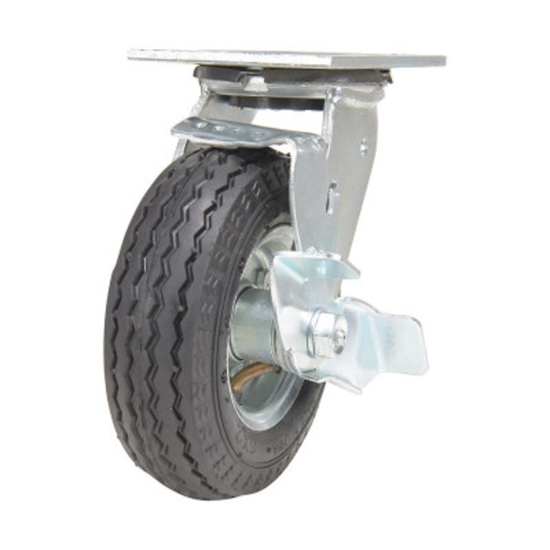 6X2 Pneumatic Swivel  W/Brake Caster