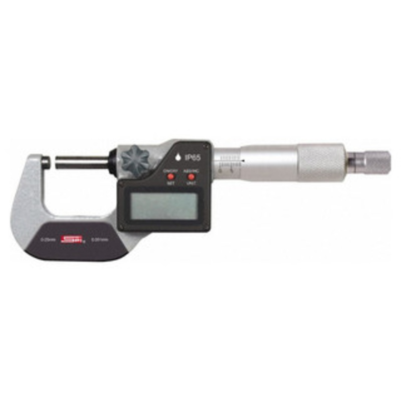 SPI IP65 Electronic Micrometer, 2mm Revolution, 0-1/0-25mm – 12-047-7
