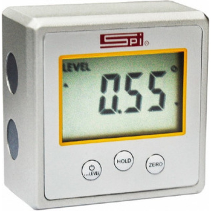 SPI Magnetic Base Digital Protractor, 360 Range all 4 sides with 0 – 90 – 11-983-4