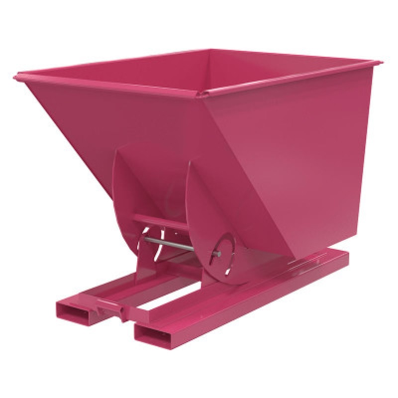 Steel HD No Bump and Dump Hopper, 1 Cu Yd, 6000 lb., Bubble Gum