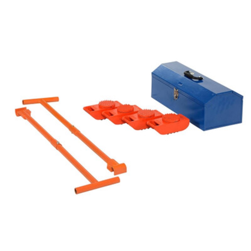 Steel Machine Roller Kit, 8,000 lb., Orange