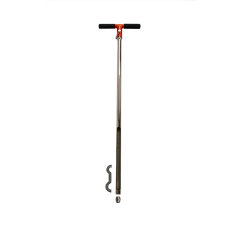 1in x 36in Plated Tip Soil Probe w/ Handle, Hex Quick Pin