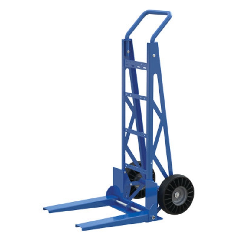 Adjustable Fork Hand Truck 32-3/16 x 20 x 49-1/16in 250lb, Blue